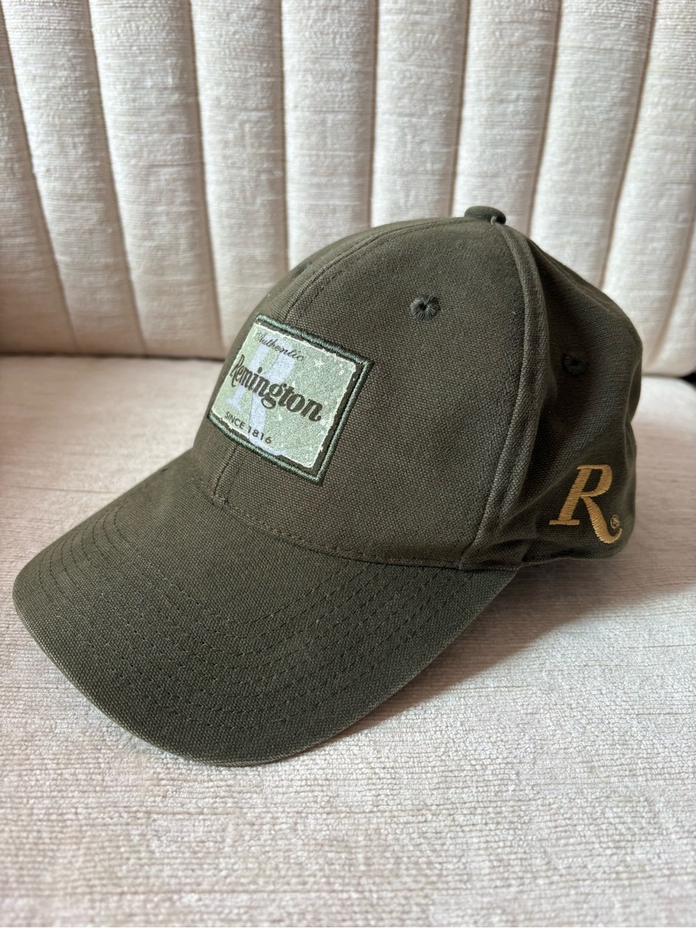 Remington Hat Mens OSFM Green Ball Cap Americas Oldest Gunmaker Outdoor Cap
